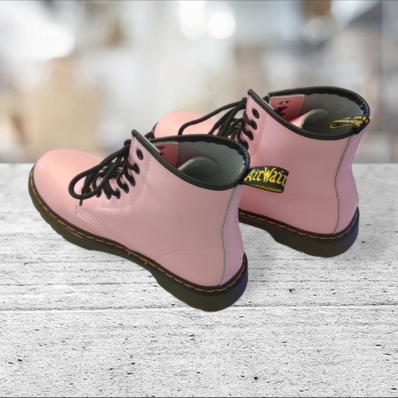 Dr  Martens pink combat boots size 9 - Picture 4 of 15